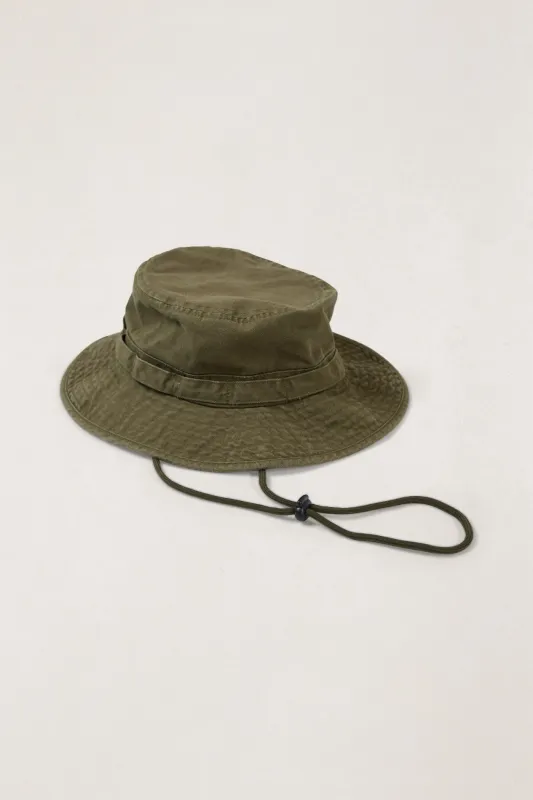 Worn Path Boonie Olive made by Rhythm.