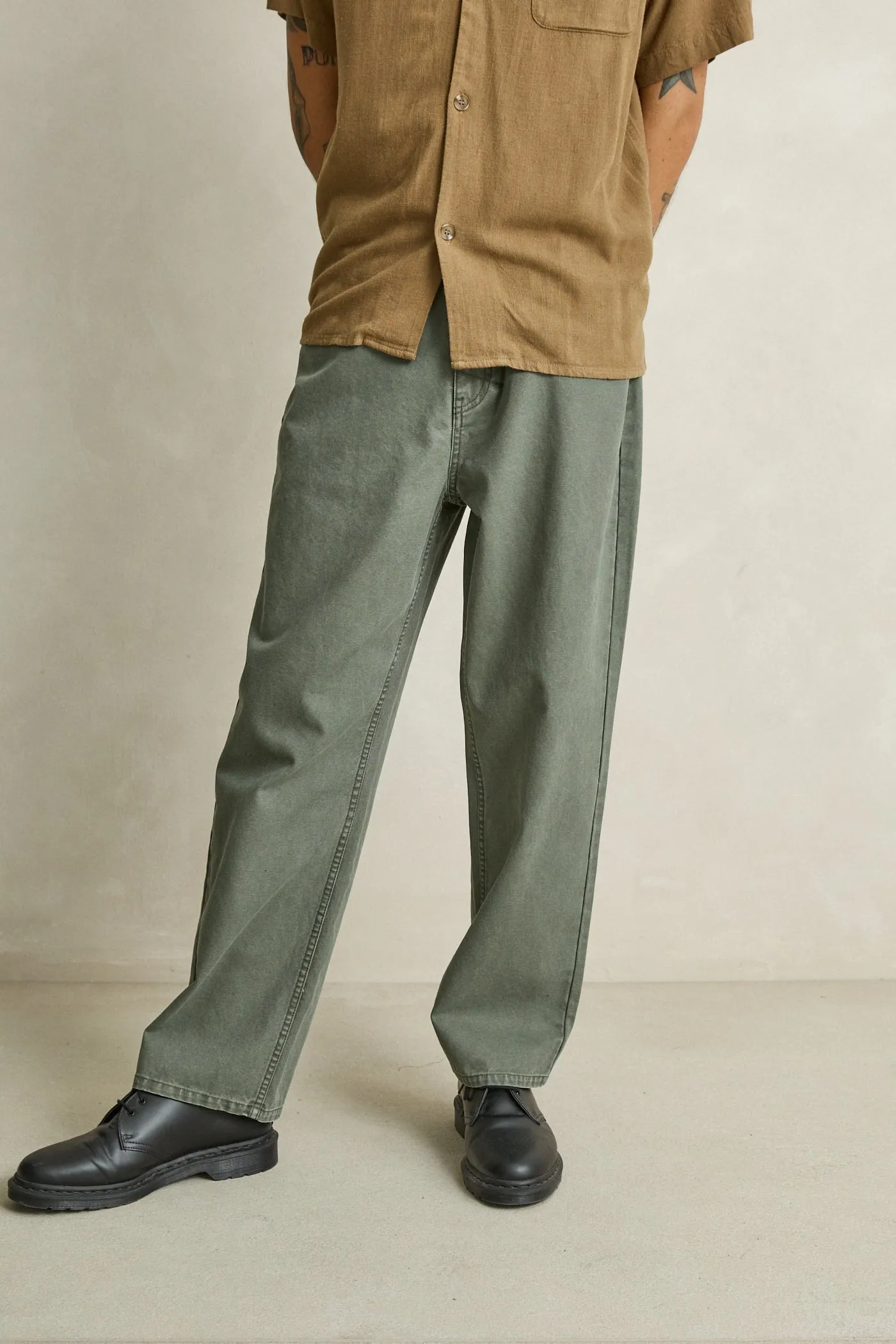 5-Pkt Canvas Standard Straight Pant Olive sold by Rhythm. product image thumbnail 2