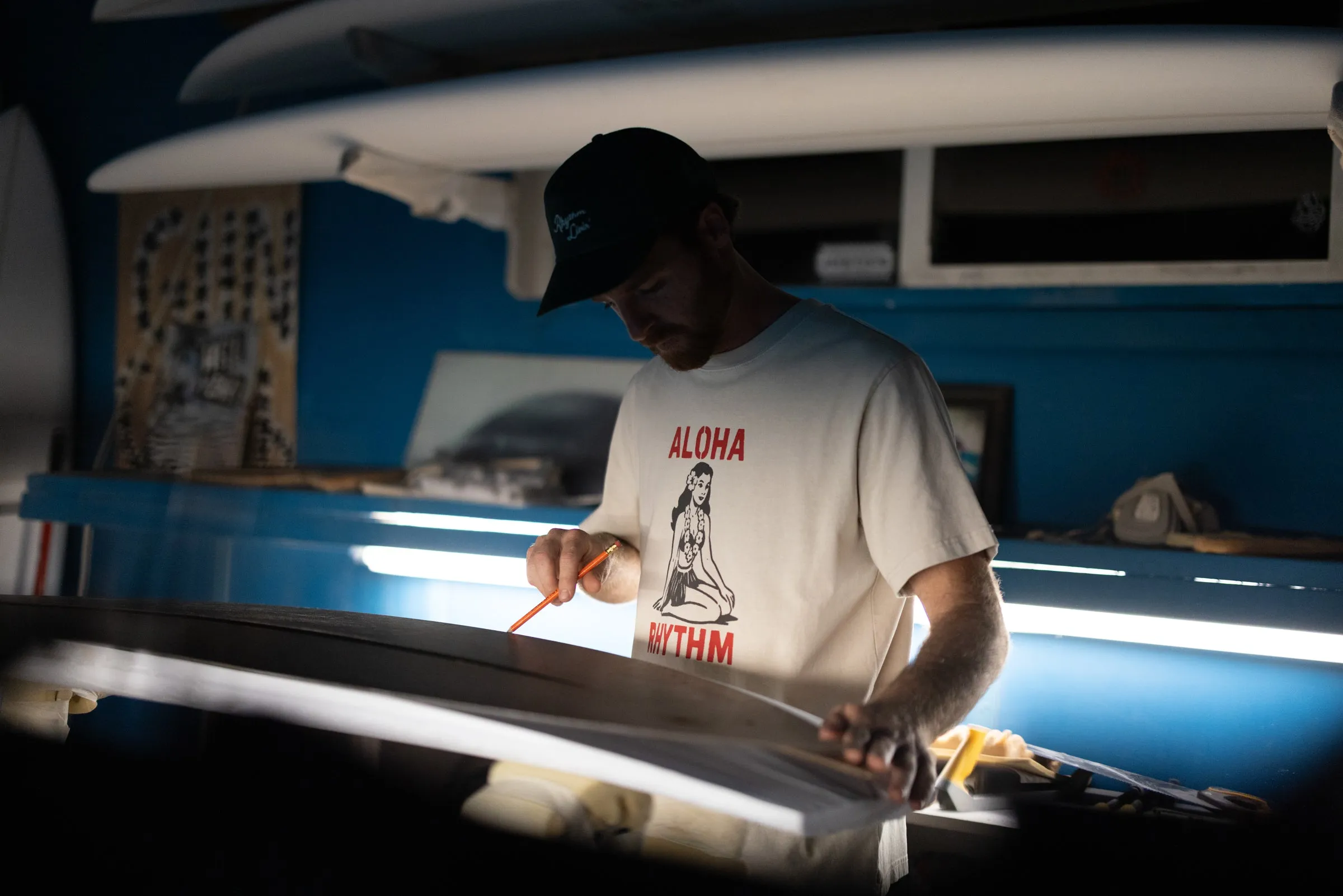 Aloha Rhythm Vintage Ss T-Shirt Moonrock sold by Rhythm. product image thumbnail 3
