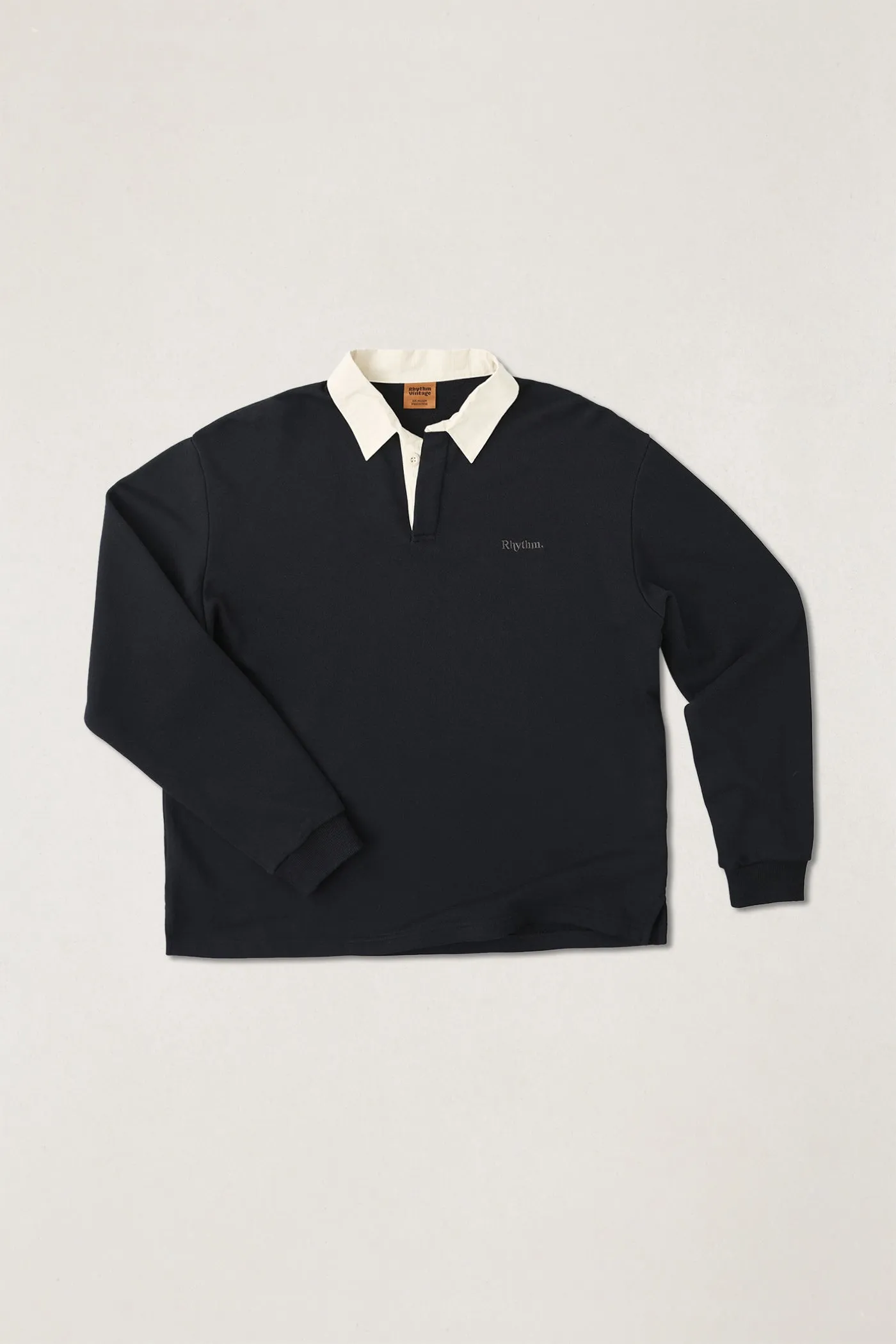 Vintage Rugby Polo Charcoal sold by Rhythm.