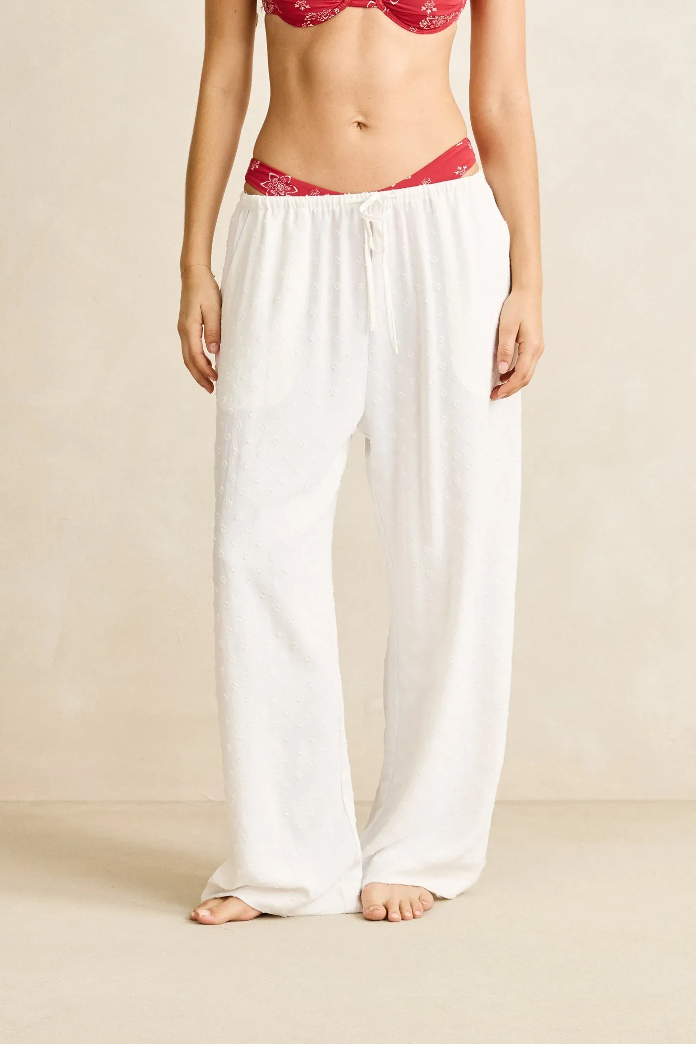 Leni Beach Pant White sold by Rhythm. product image thumbnail 4