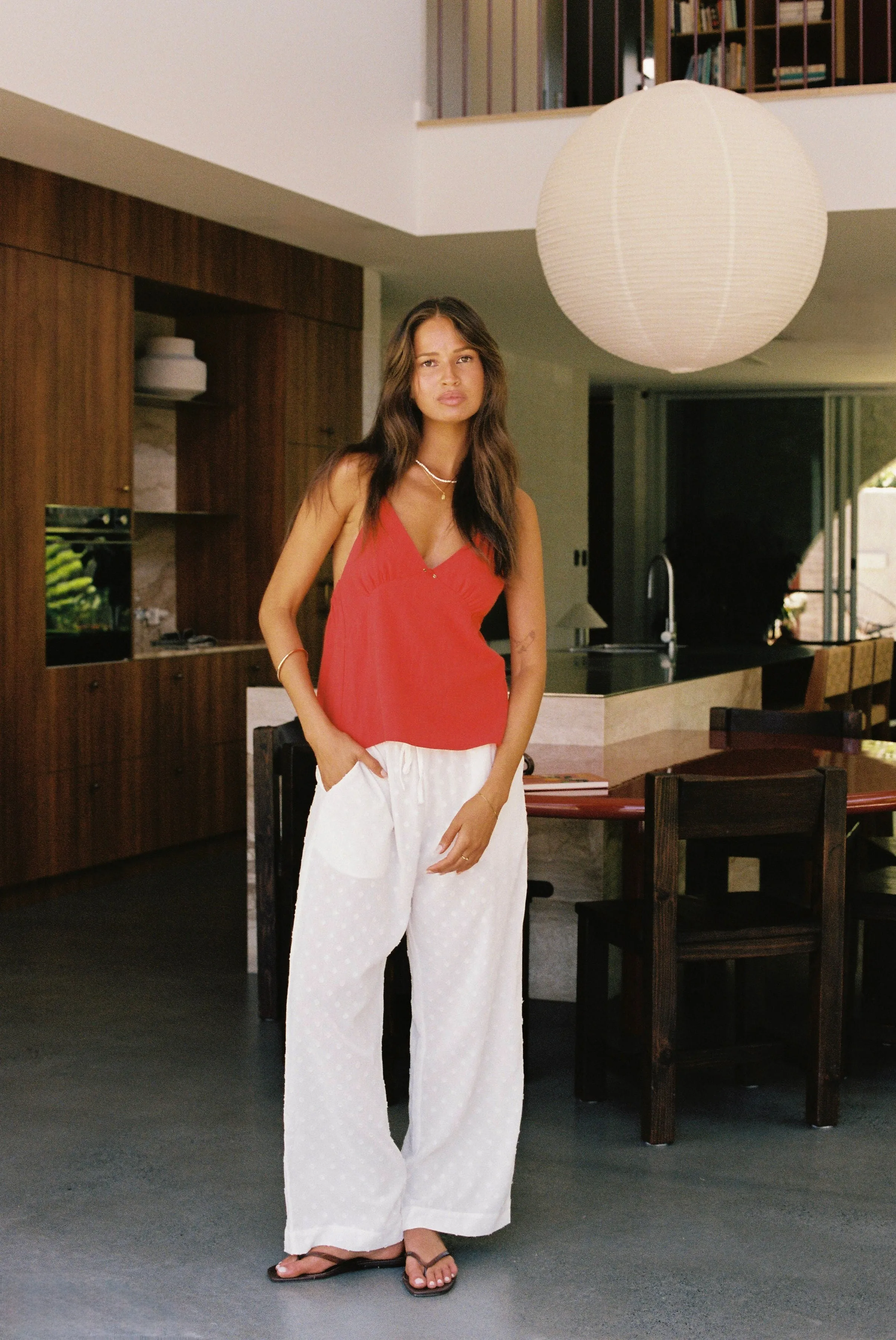 Leni Beach Pant White sold by Rhythm. product image thumbnail 2