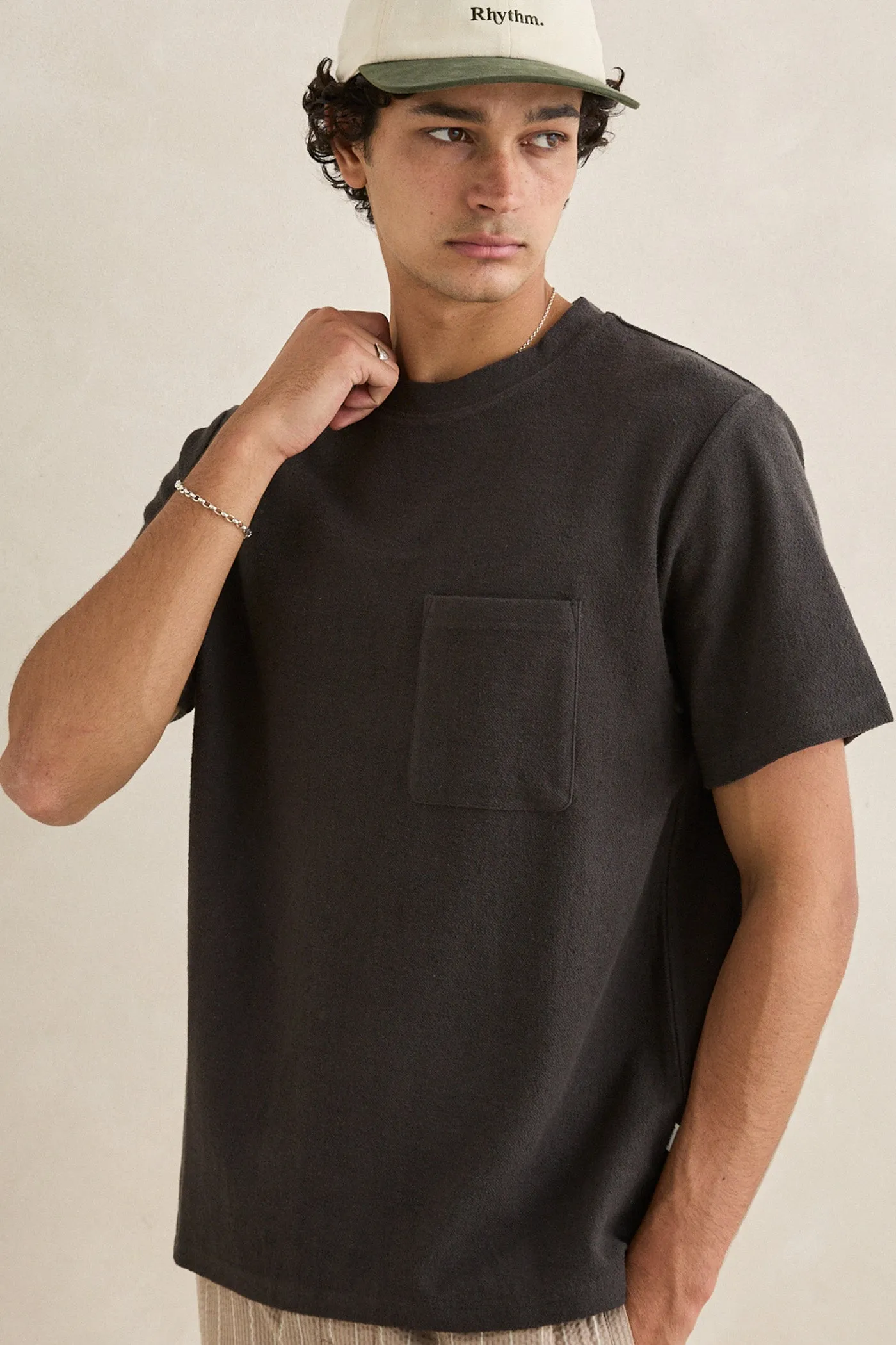 Vintage Terry Ss T-Shirt Vintage Black sold by Rhythm. product image thumbnail 2