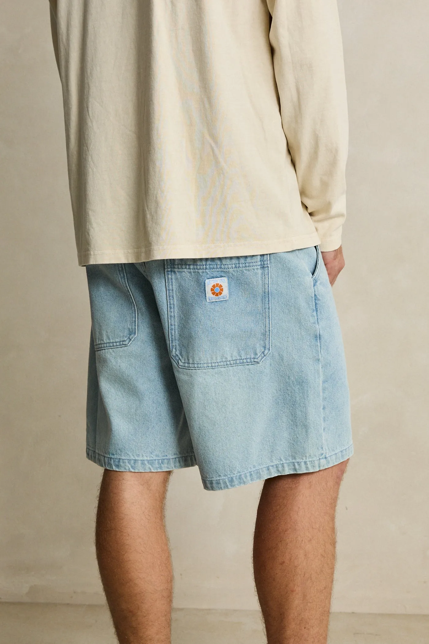 Denim Engineer Short Mid Wash Denim sold by Rhythm. product image thumbnail 5