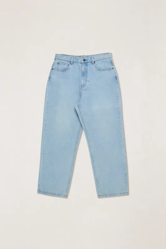 Essential Loose Taper Jean Mid Wash Denim sold by Rhythm.