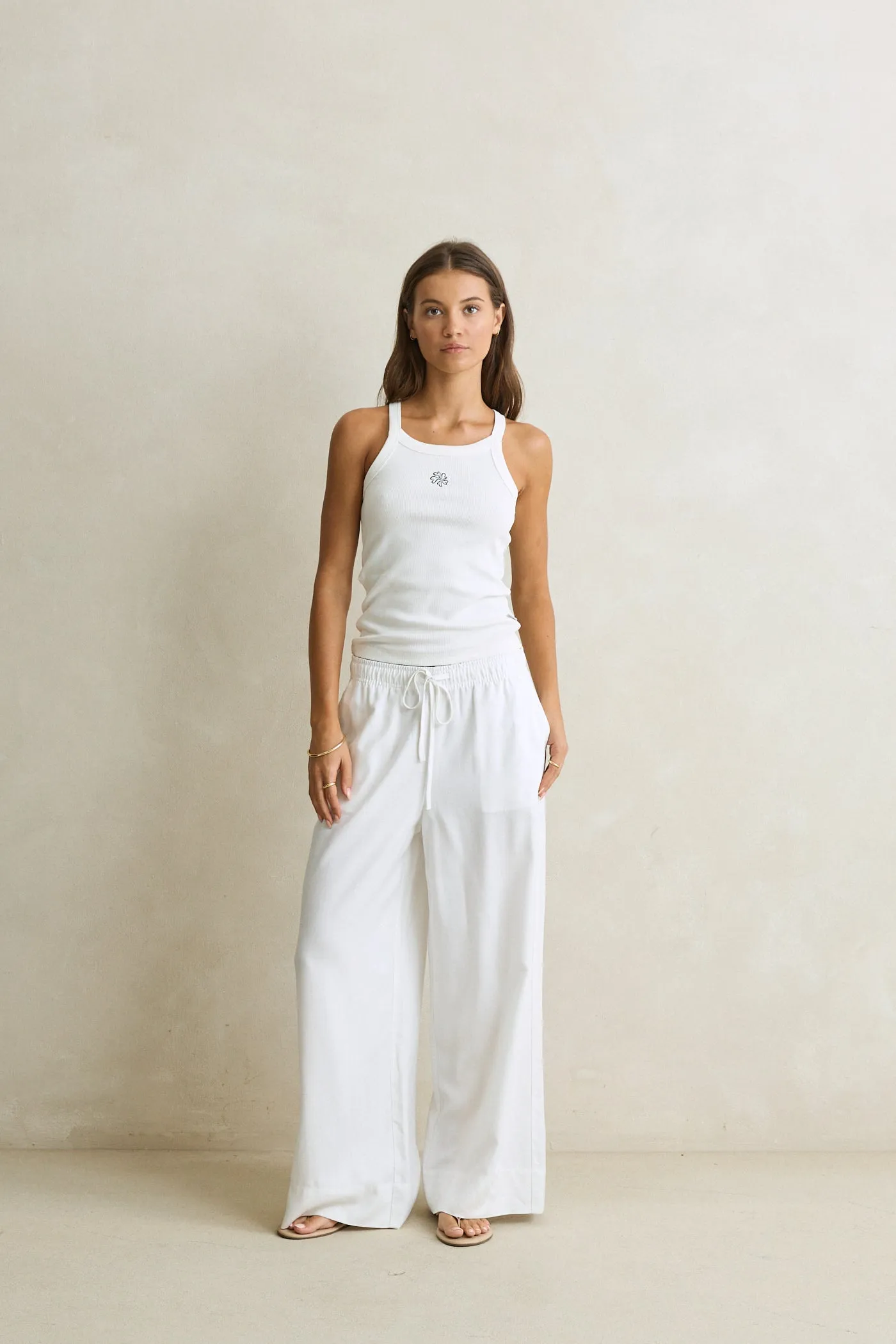 Malia Beach Pant White sold by Rhythm.