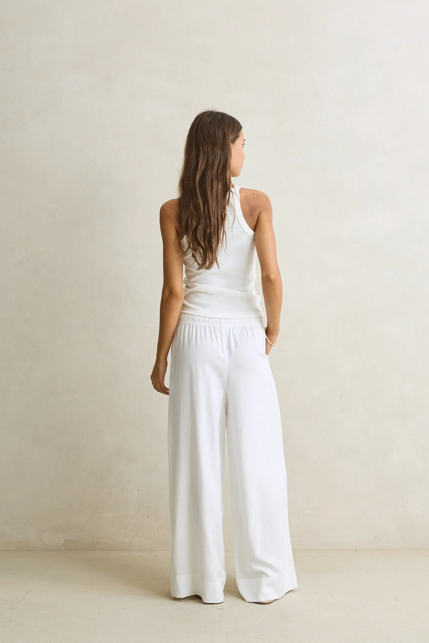Malia Beach Pant White sold by Rhythm. product image thumbnail 3