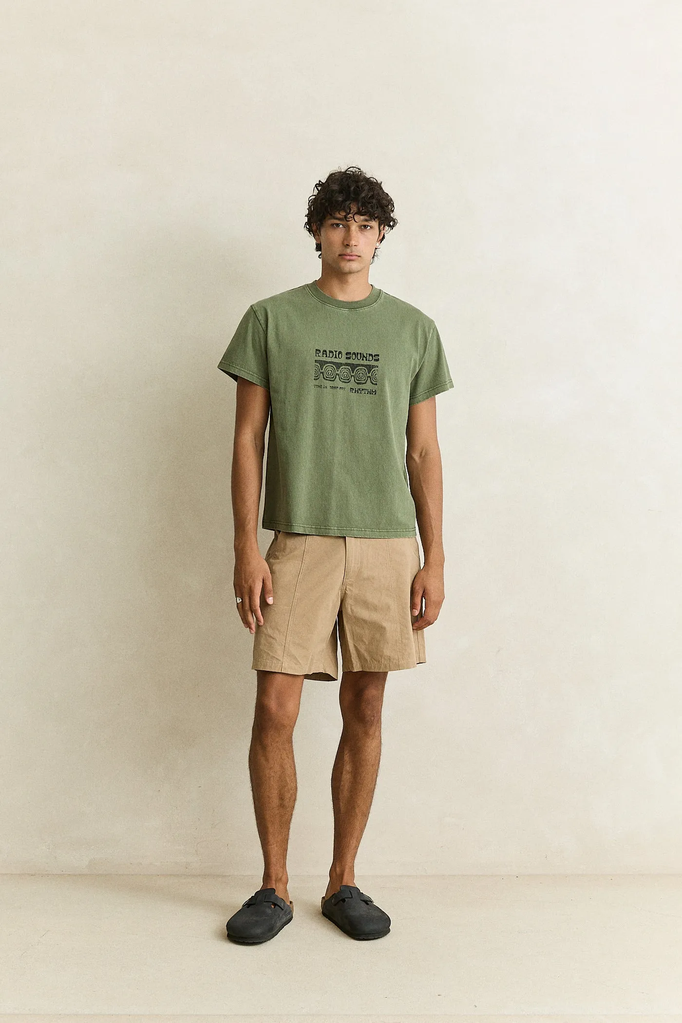 Radio Sounds Band Ss T-Shirt Olive sold by Rhythm. product image thumbnail 3