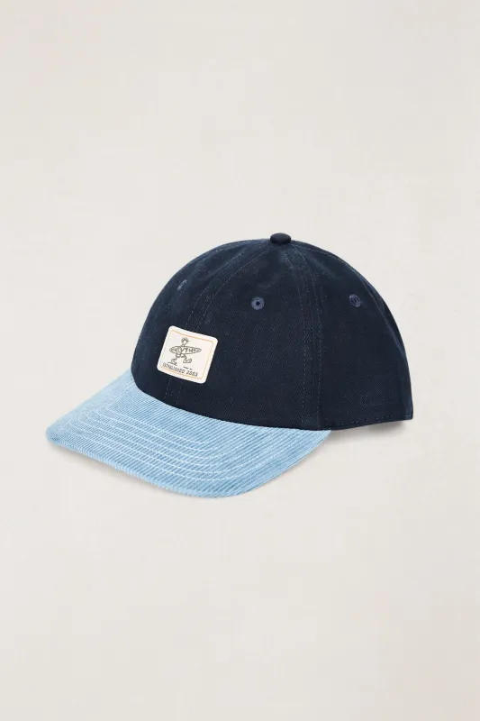 Drifter Cap Navy made by Rhythm.