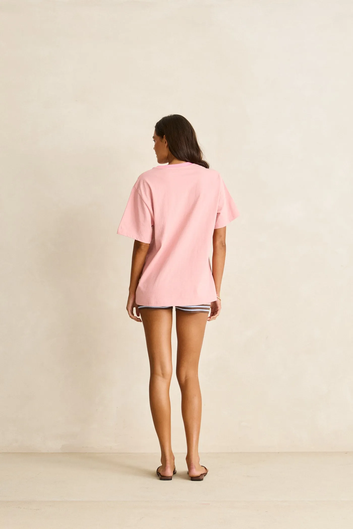 Remi Oversized T-Shirt Pink sold by Rhythm. product image thumbnail 4
