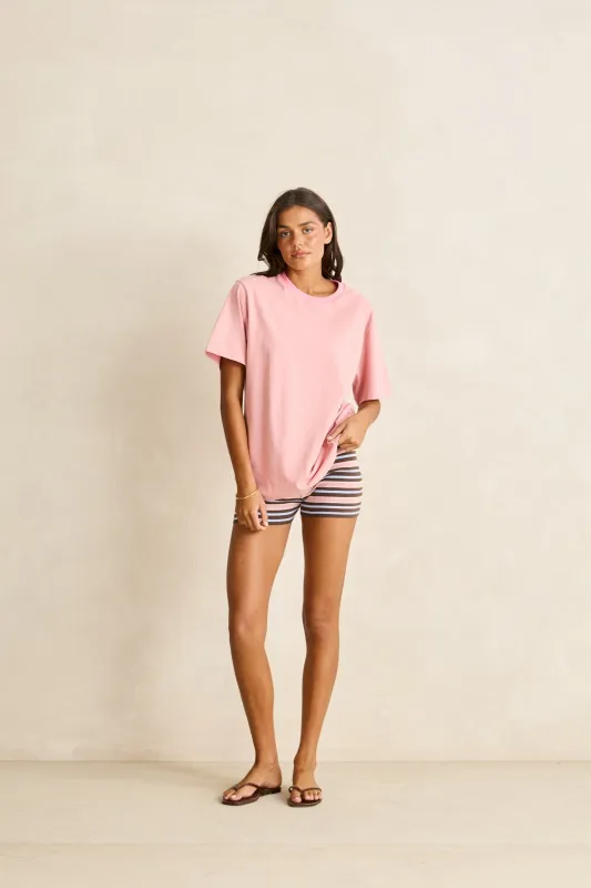 Remi Oversized T-Shirt Pink made by Rhythm.
