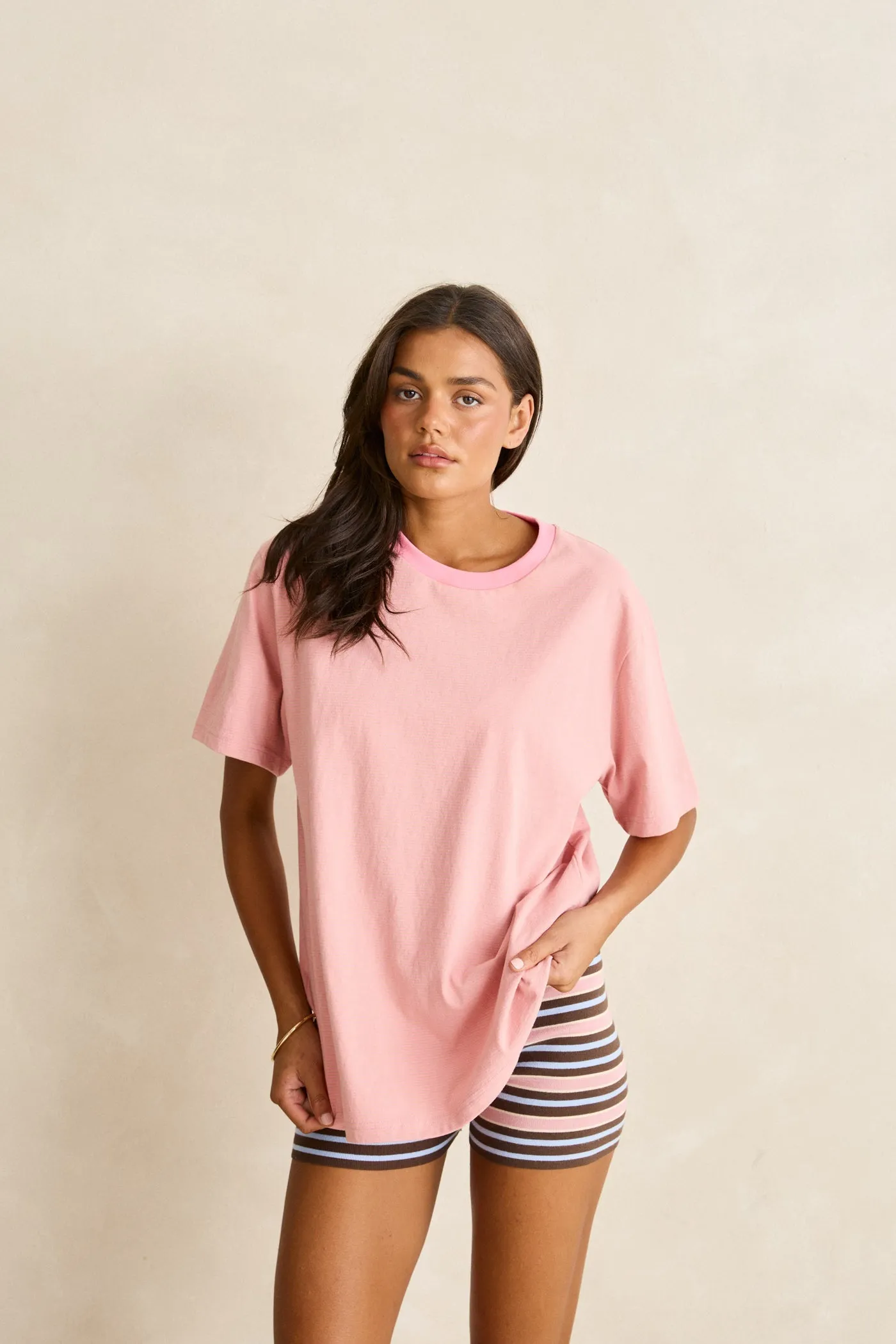Remi Oversized T-Shirt Pink sold by Rhythm. product image thumbnail 2