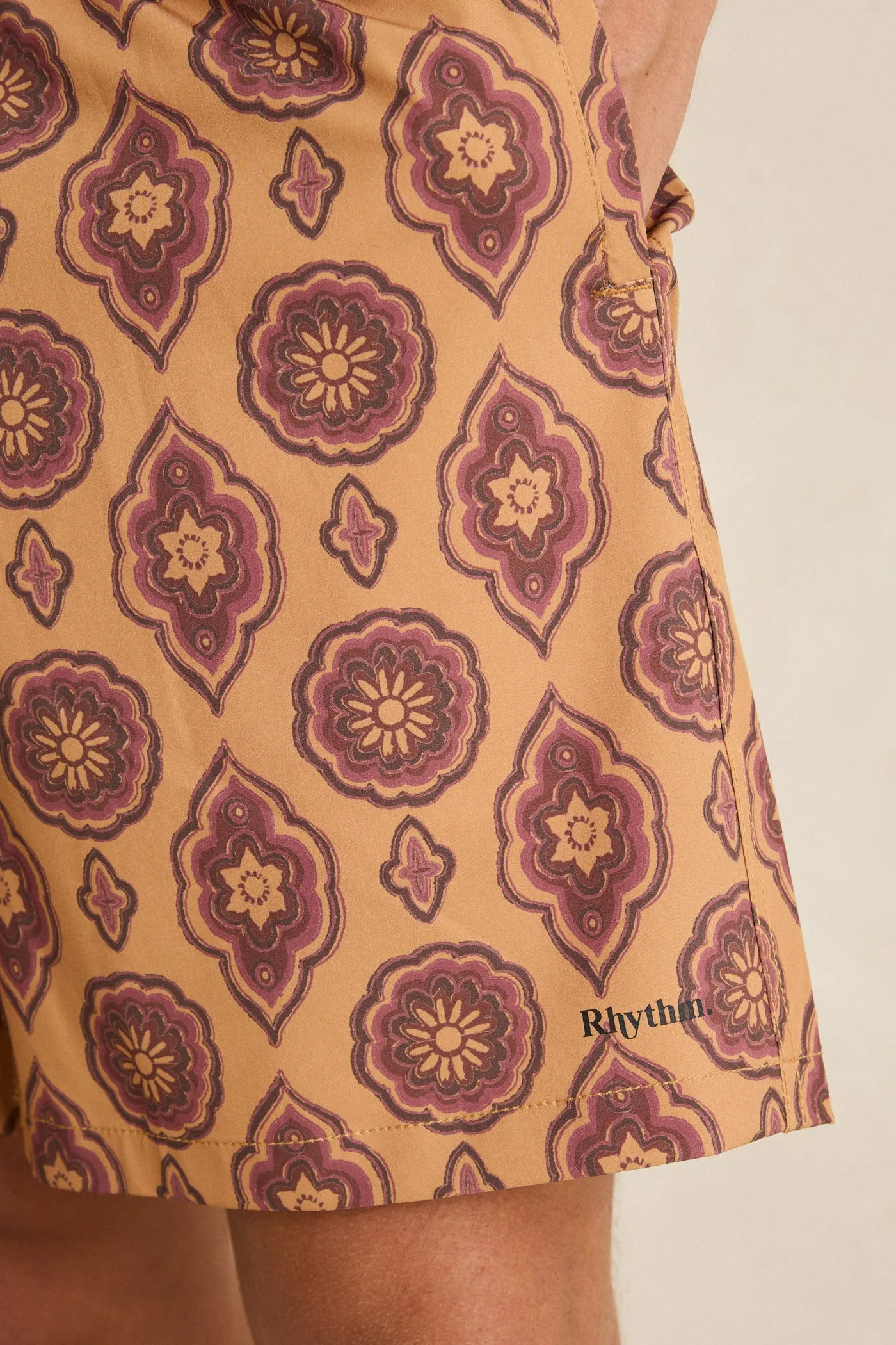 Icon Tile Beach Short Ochre sold by Rhythm. product image thumbnail 3