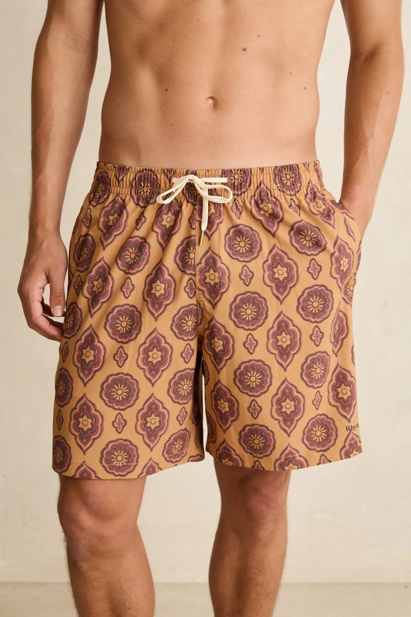 Icon Tile Beach Short Ochre sold by Rhythm. product image thumbnail 2