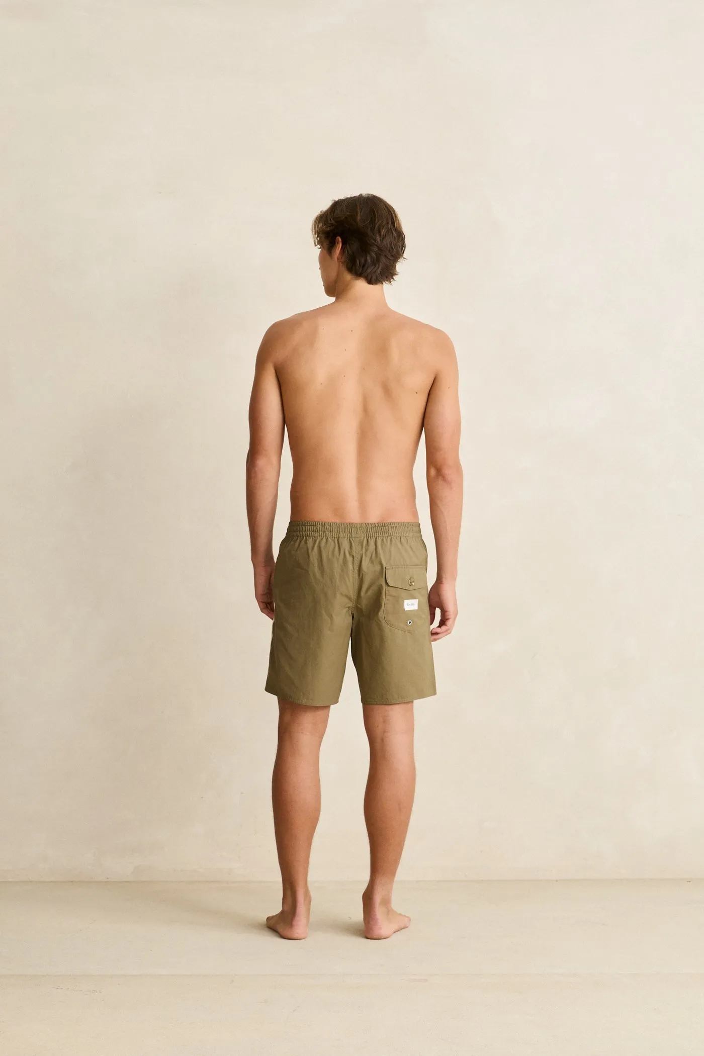 Icon Stripe Heritage Beach Short Khaki sold by Rhythm. product image thumbnail 4