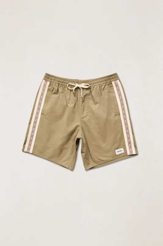 Icon Stripe Heritage Beach Short Khaki made by Rhythm.