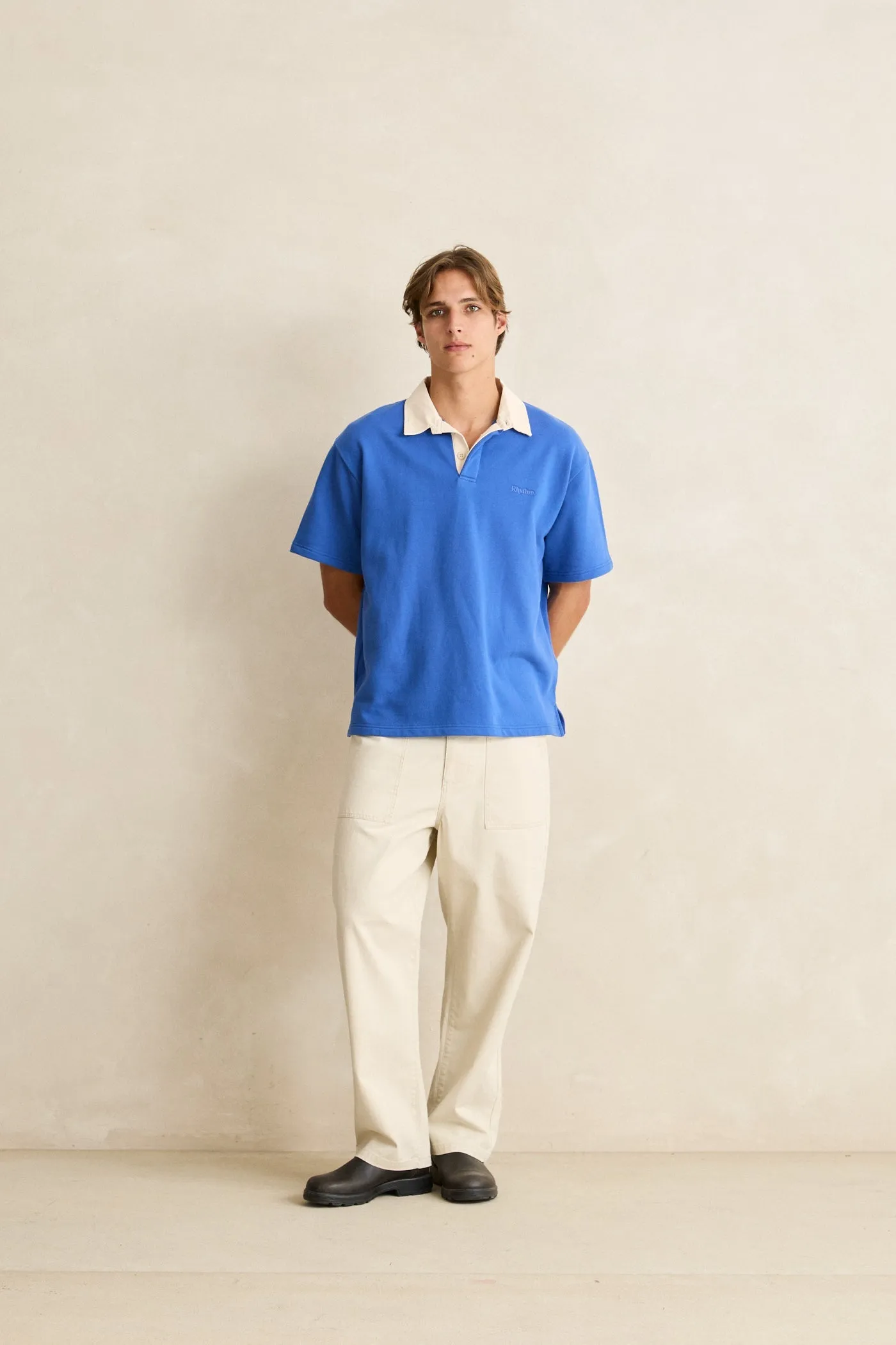 Koa Ss Rugby Polo Cobalt sold by Rhythm. product image thumbnail 5