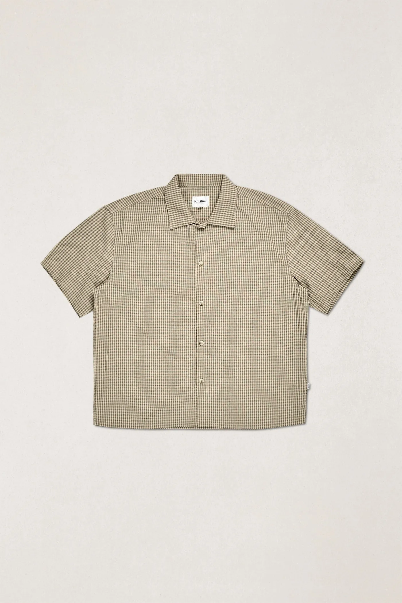Realm Check Ss Shirt Natural sold by Rhythm.