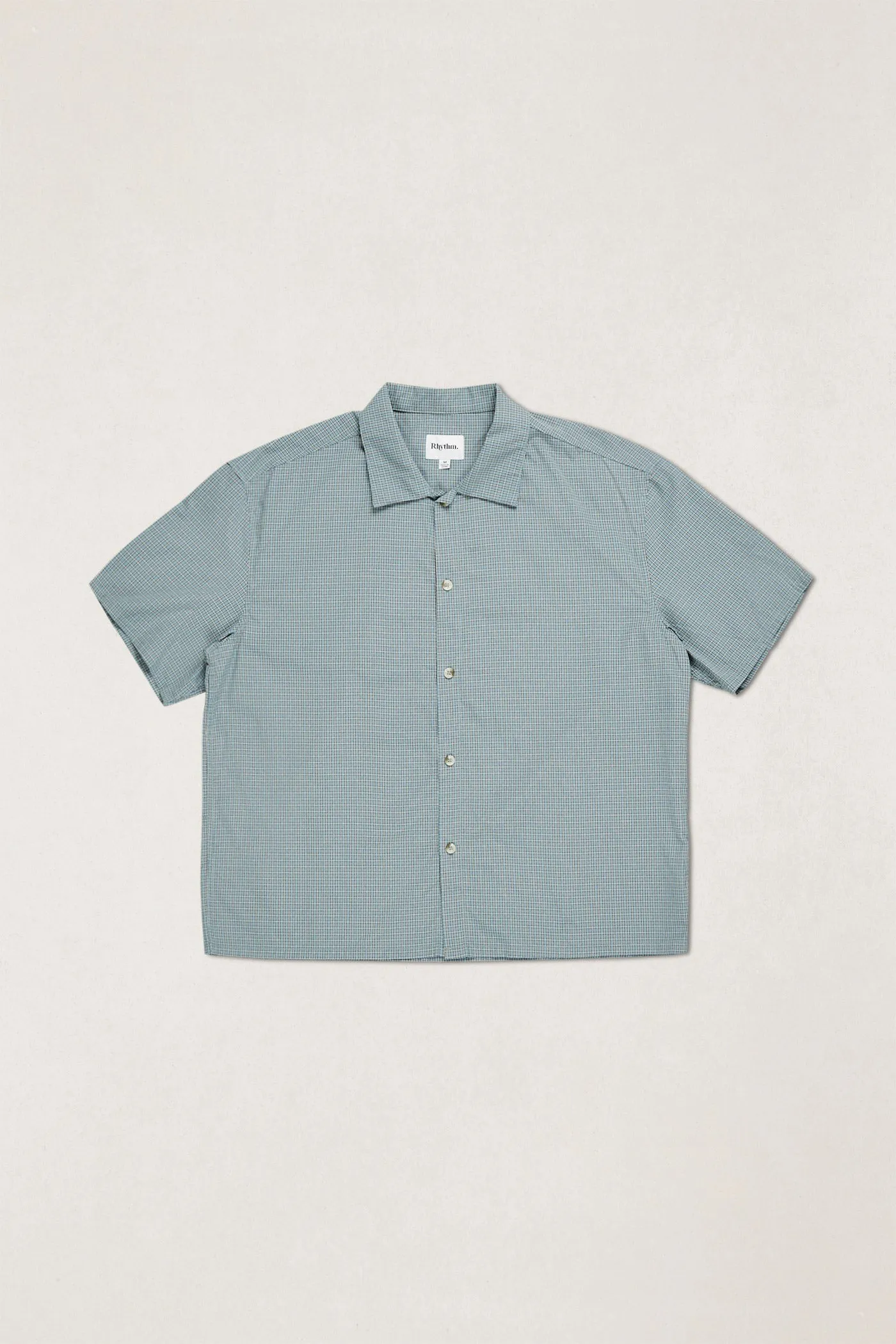 Realm Check Ss Shirt Mist sold by Rhythm.