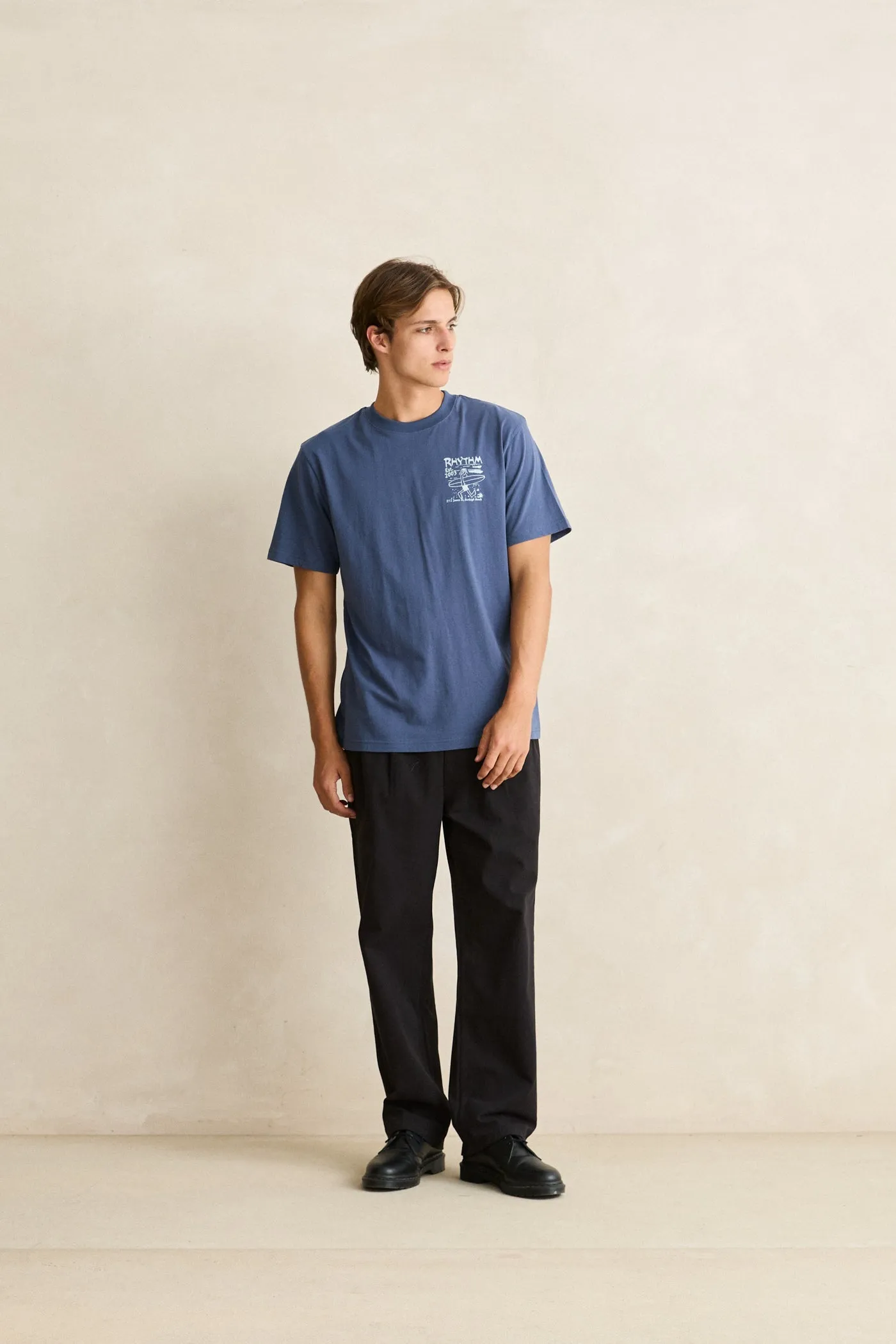 Burleigh Wanderer Ss T-Shirt Cobalt sold by Rhythm. product image thumbnail 5