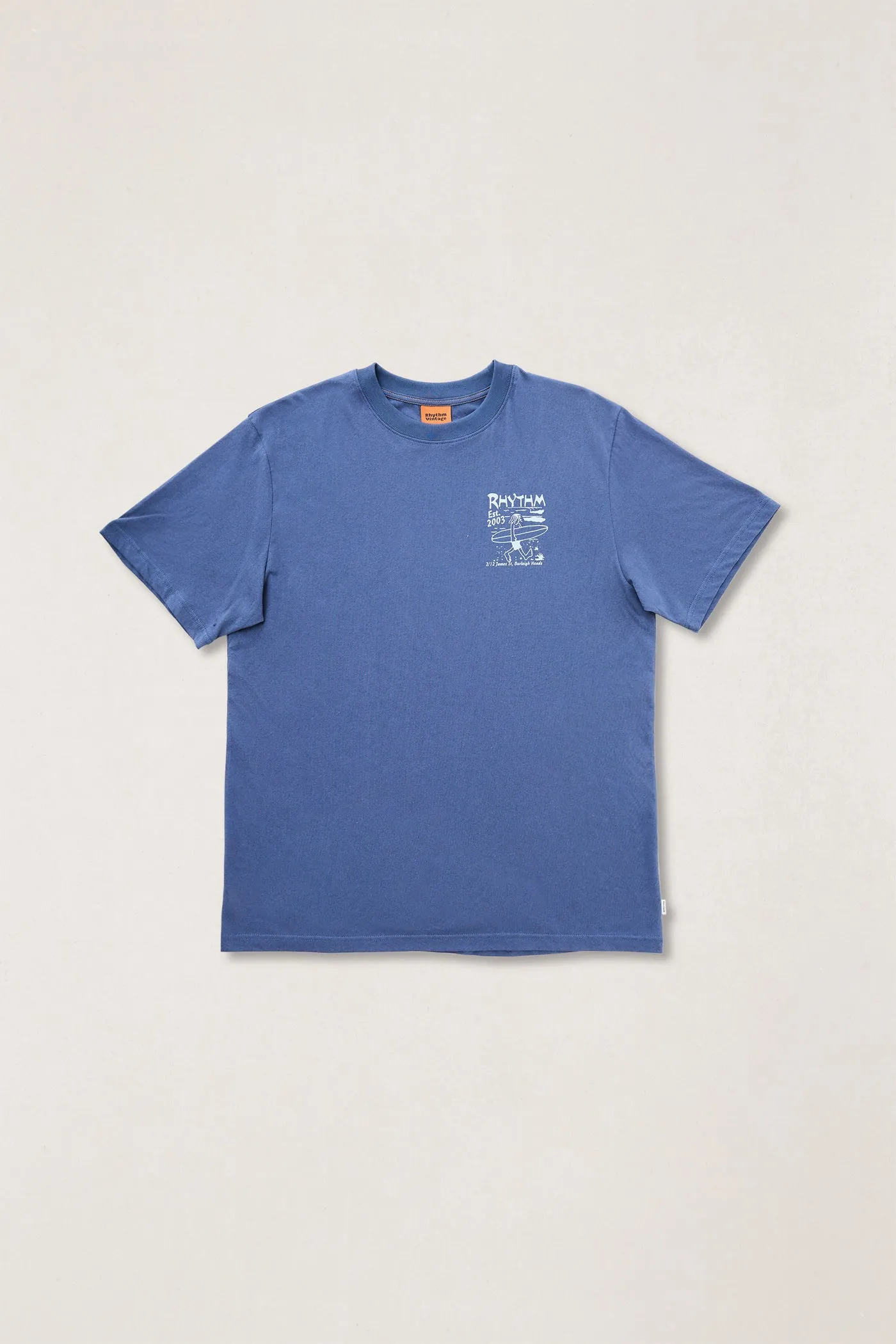 Burleigh Wanderer Ss T-Shirt Cobalt sold by Rhythm.