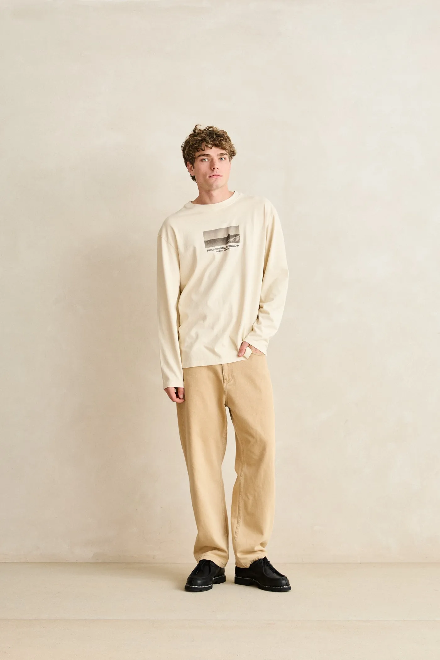 Headland Vintage Ls T-Shirt Vintage White sold by Rhythm. product image thumbnail 5