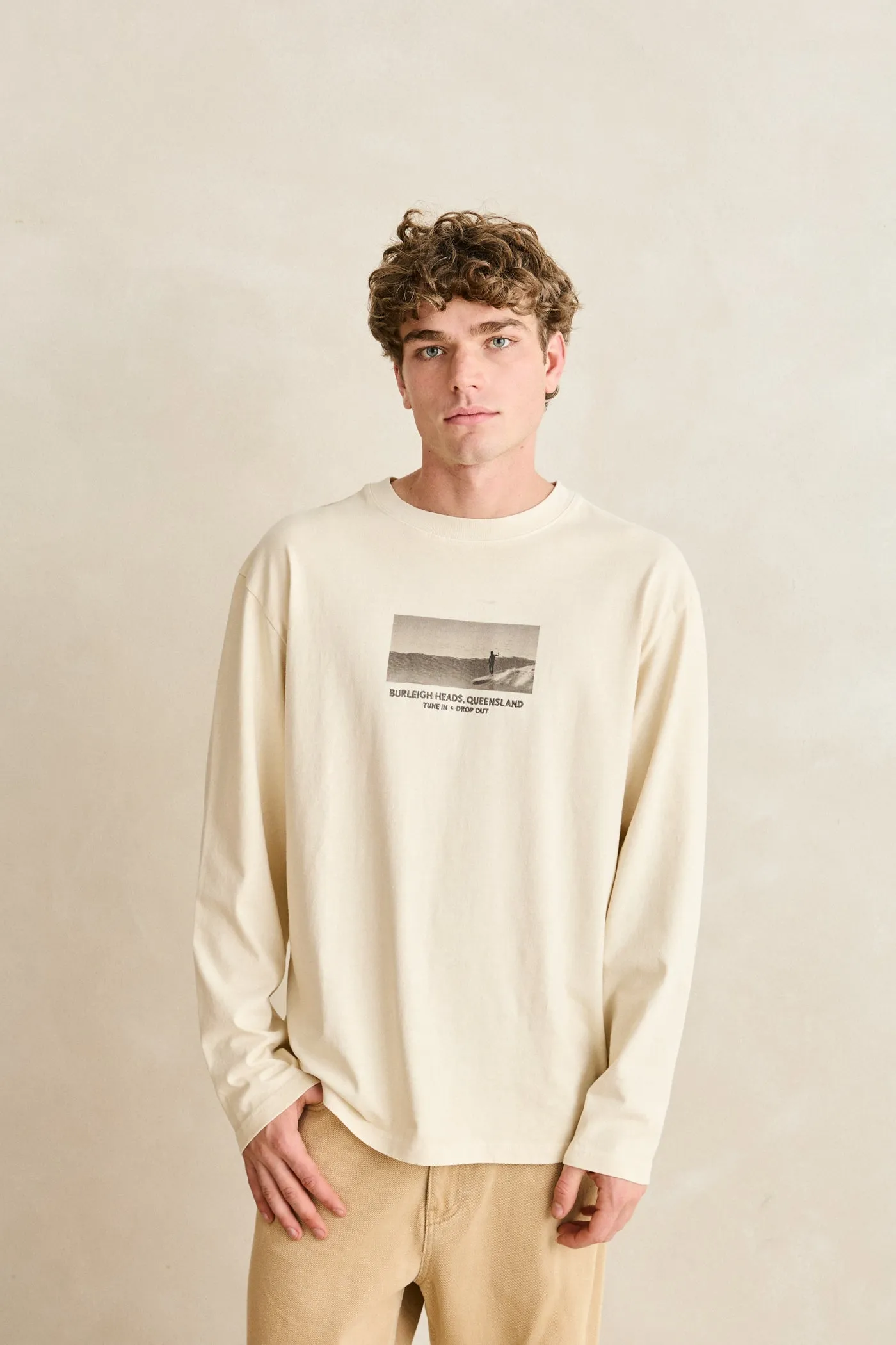 Headland Vintage Ls T-Shirt Vintage White sold by Rhythm. product image thumbnail 2