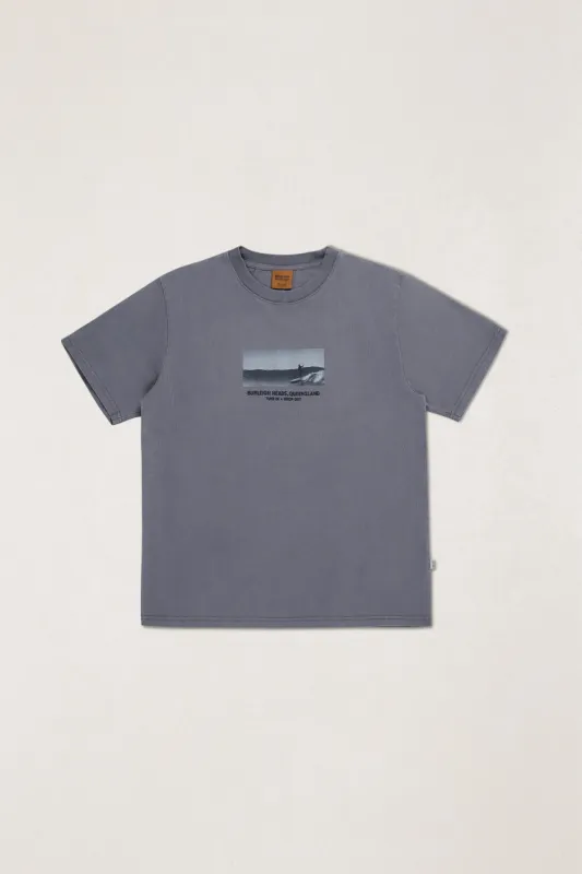 Headland Vintage Ss T-Shirt Vintage Navy made by Rhythm.