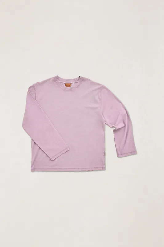 Vintage Relaxed Ls T-Shirt Plum made by Rhythm.
