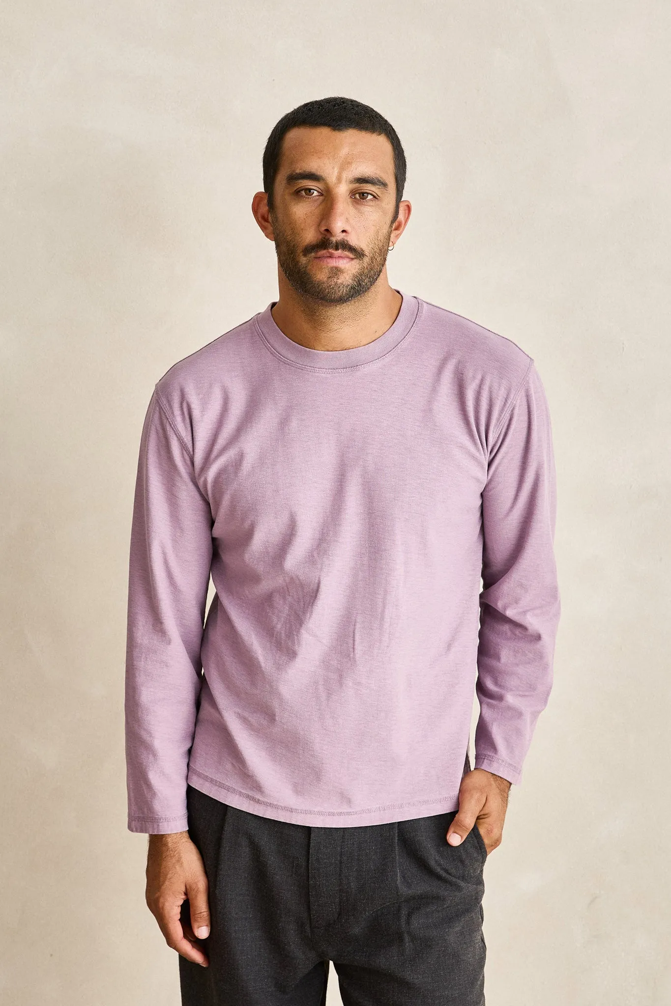 Vintage Relaxed Ls T-Shirt Plum sold by Rhythm. product image thumbnail 2