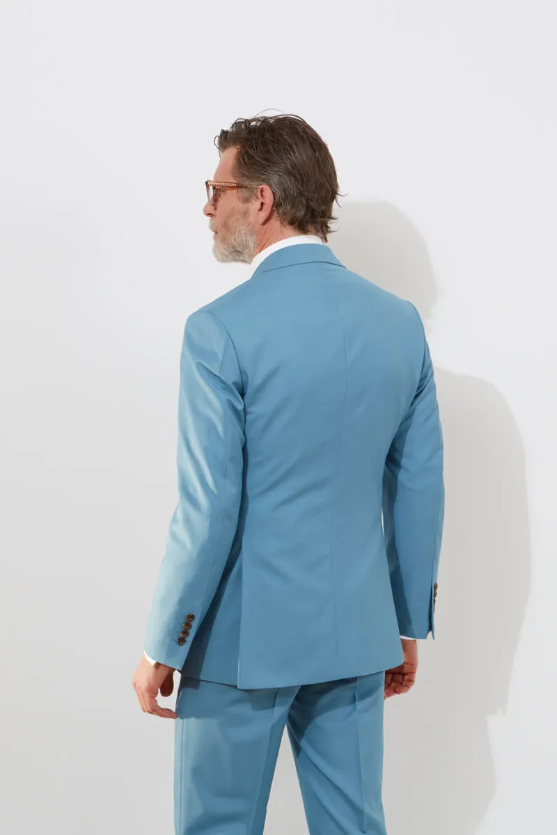 Chapman Jacket – Sky Blue Wool & Mohair Blend sold by Richard James product image thumbnail 2
