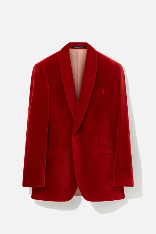 Evening Suit – Orange Velvet sold by Richard James