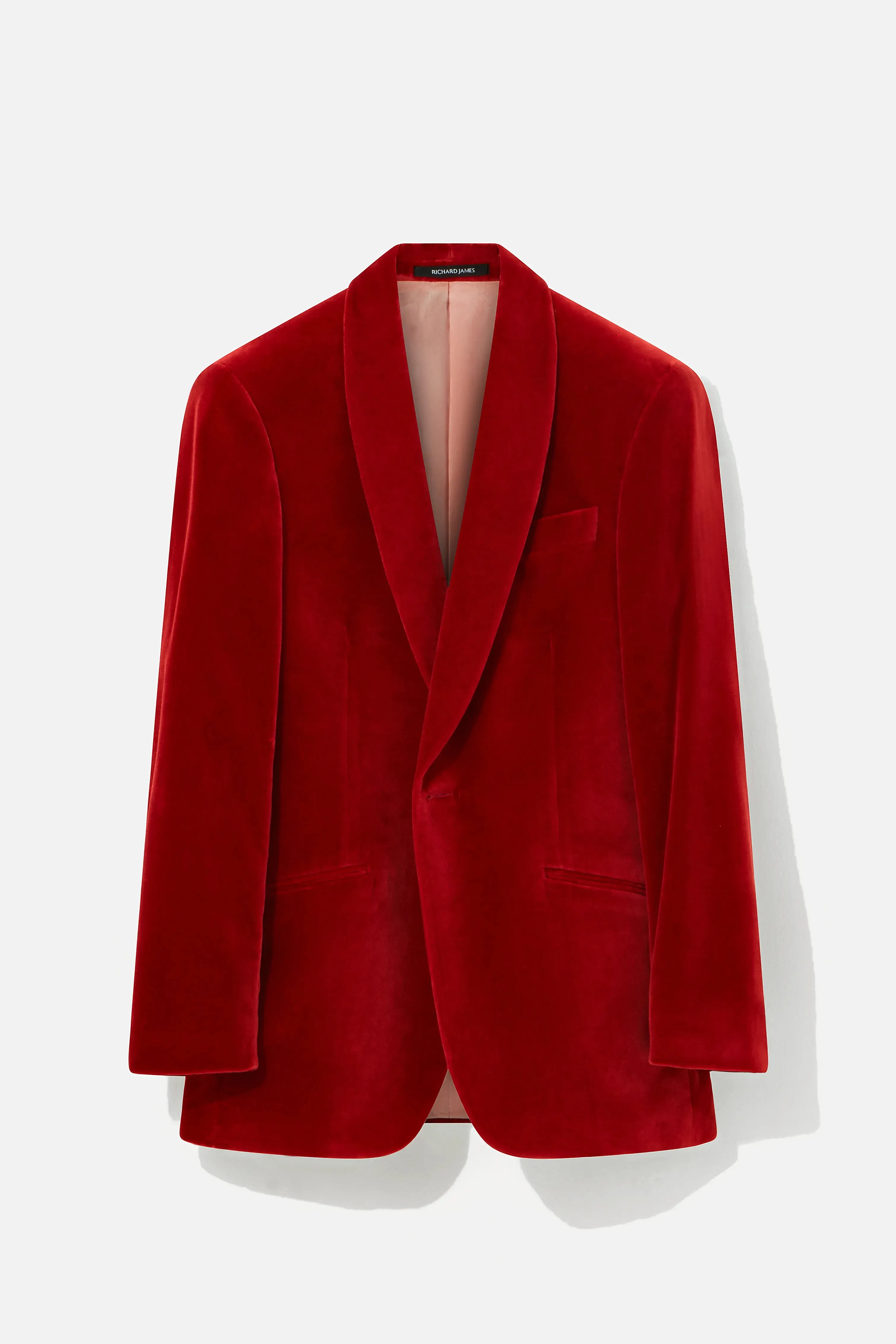 Evening Suit – Orange Velvet sold by Richard James