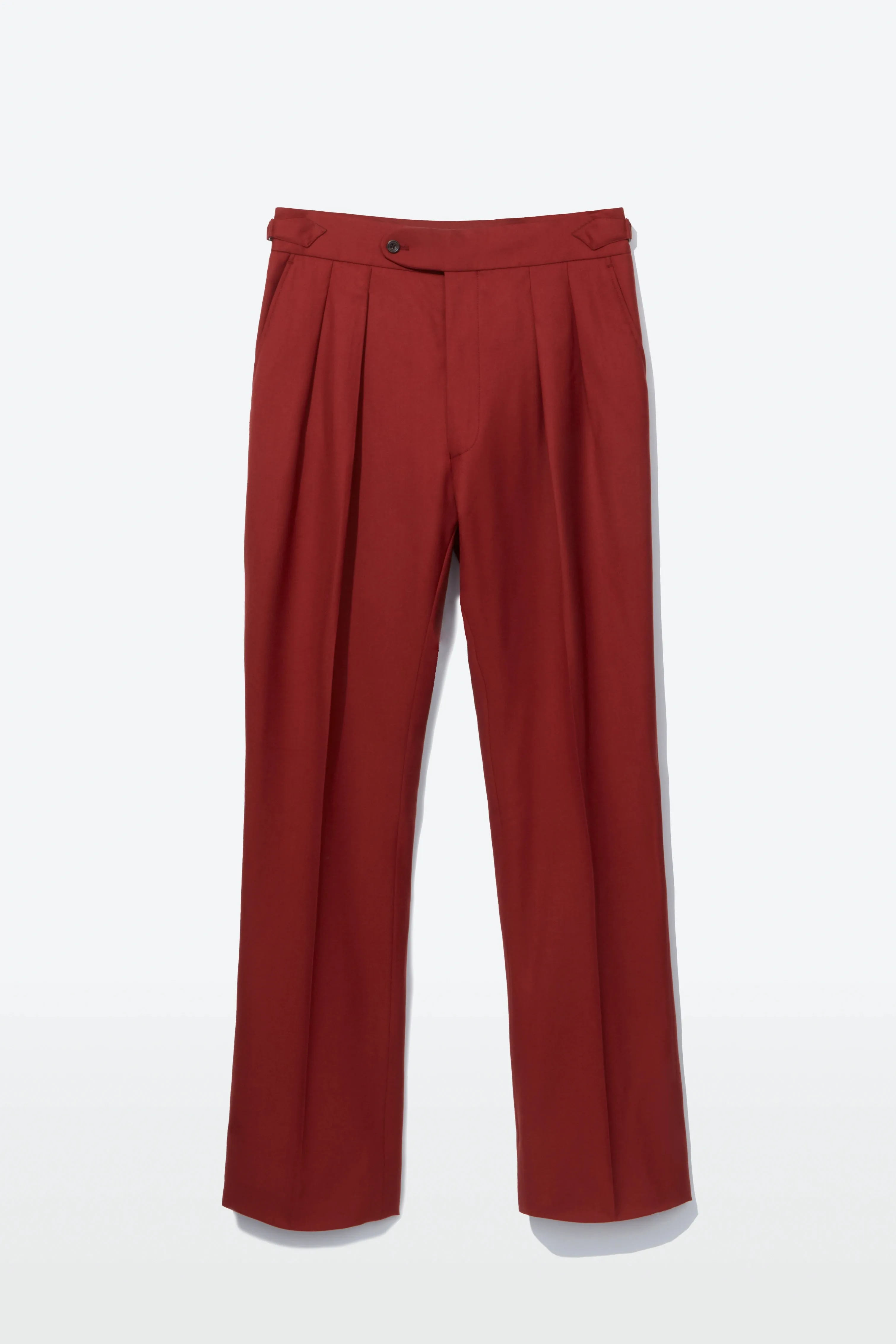 Hepworth Trousers – Rust 130s Wool Twill sold by Richard James