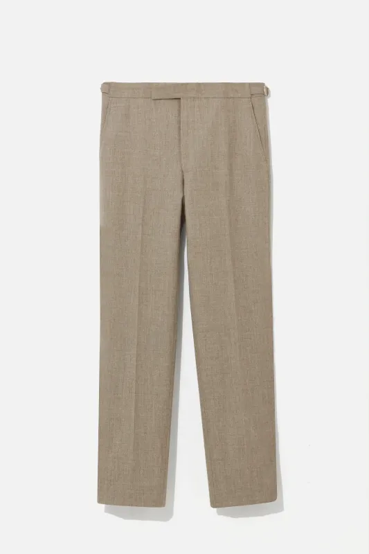 Chapman Trousers – Stone Stretch Cashmere sold by Richard James