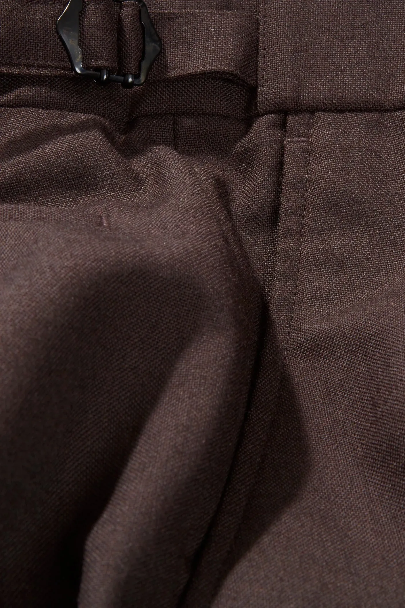 Chapman Trousers – Chocolate Wool Fresco sold by Richard James product image thumbnail 2