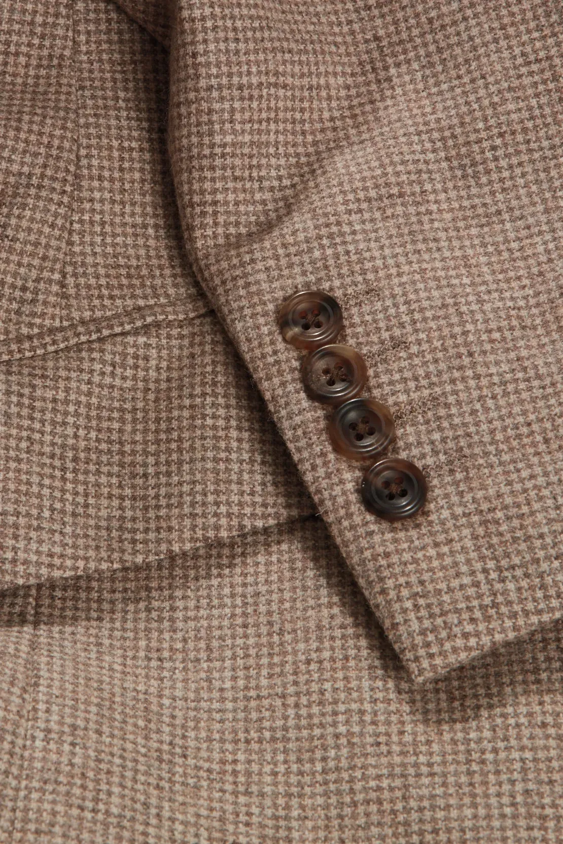 Chapman Blazer – Tan Puppytooth Virgin Wool sold by Richard James product image thumbnail 2