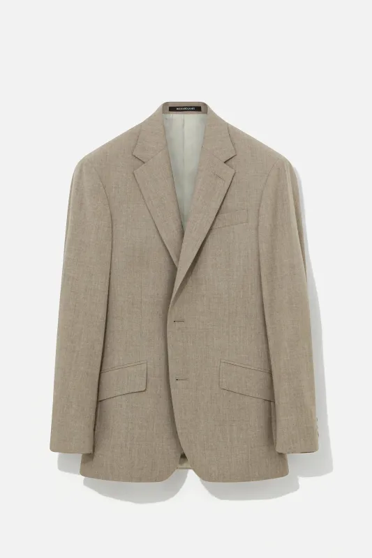 Chapman Jacket – Stone Stretch Cashmere sold by Richard James