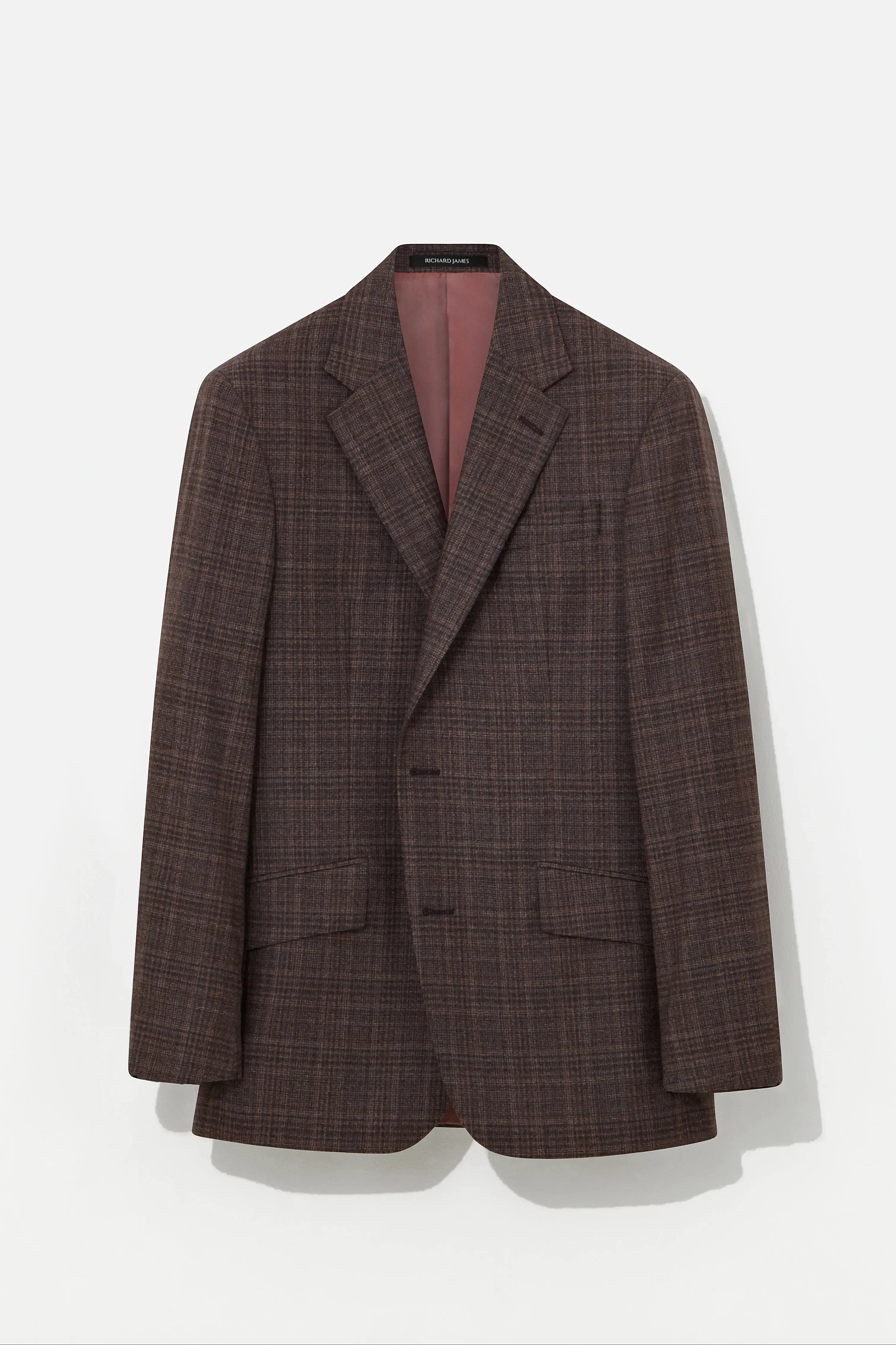 Chapman Blazer – Pink Wool Check sold by Richard James