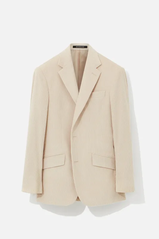 Chapman Jacket – Ivory Cotton Corduroy sold by Richard James