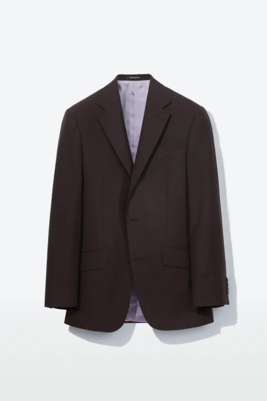 Chapman Jacket – Chocolate Wool Fresco sold by Richard James