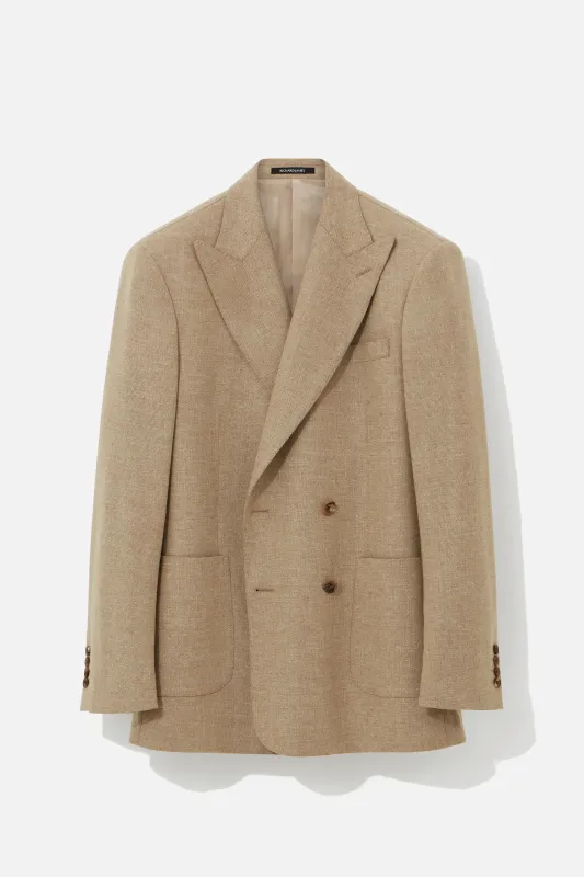 Hepworth Blazer – Biscuit Basketweave sold by Richard James