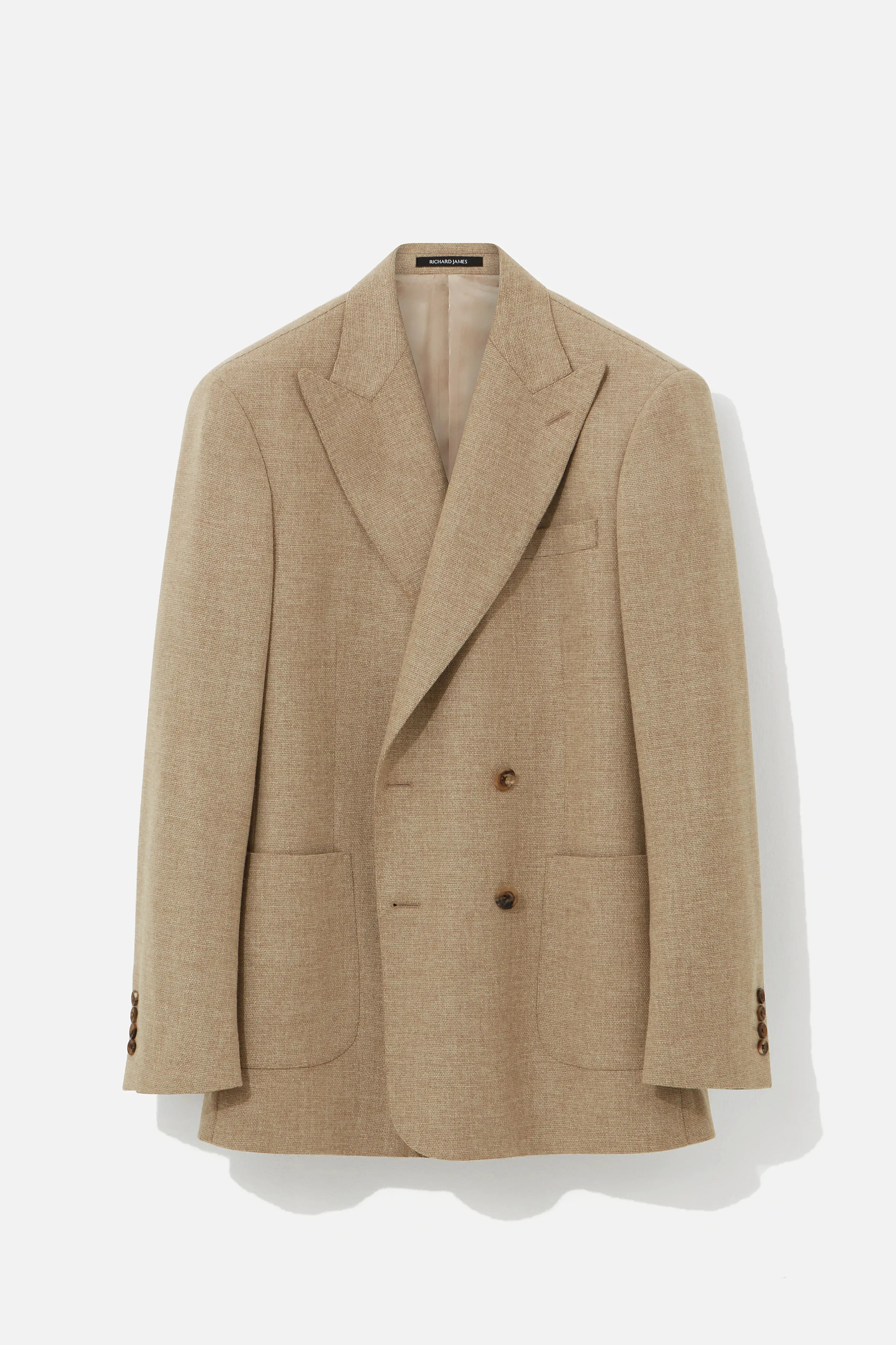 Hepworth Blazer – Biscuit Basketweave sold by Richard James