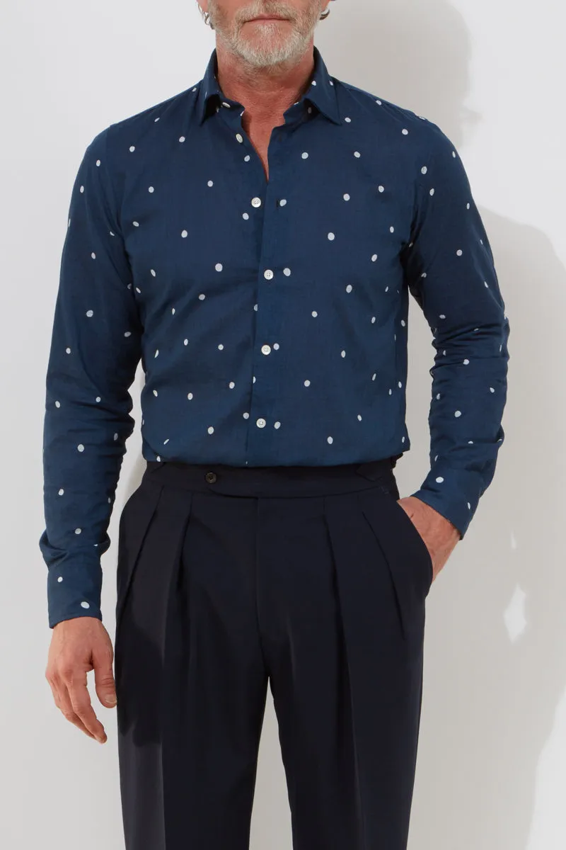 Hepworth Trousers – Navy Wool Fresco sold by Richard James product image thumbnail 4