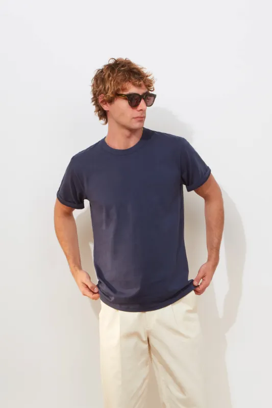 T-Shirt – Navy Cotton sold by Richard James