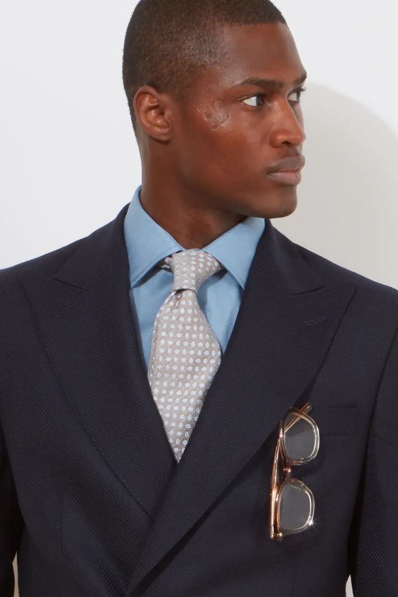 Hepworth Blazer – Navy Basketweave sold by Richard James product image thumbnail 4