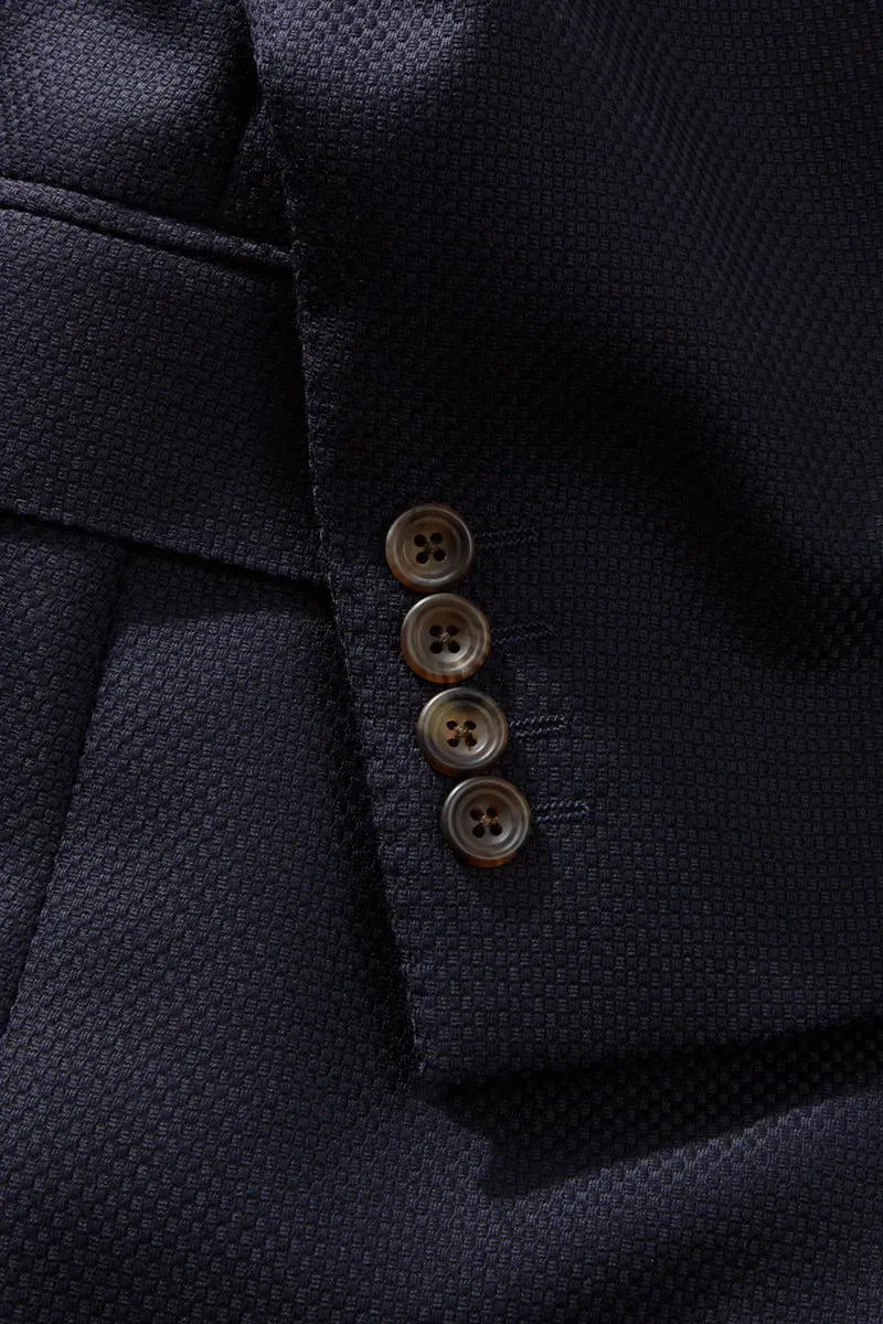 Hepworth Blazer – Navy Basketweave sold by Richard James product image thumbnail 5