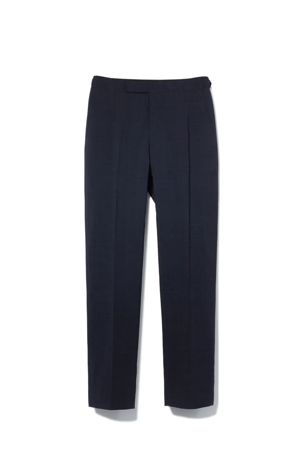 Chapman Trousers – Navy Prince of Wales Check Seersucker sold by Richard James product image thumbnail 3