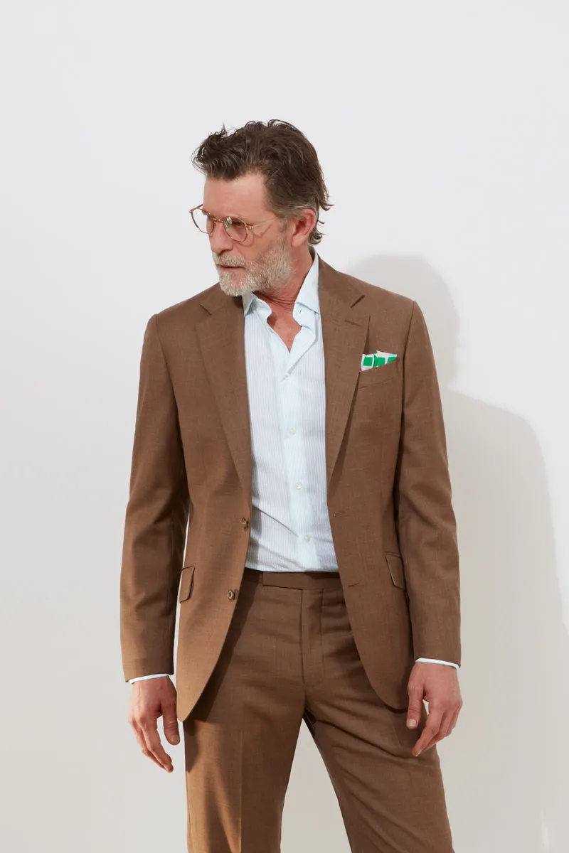 Chapman Jacket – Mocha Sharkskin sold by Richard James