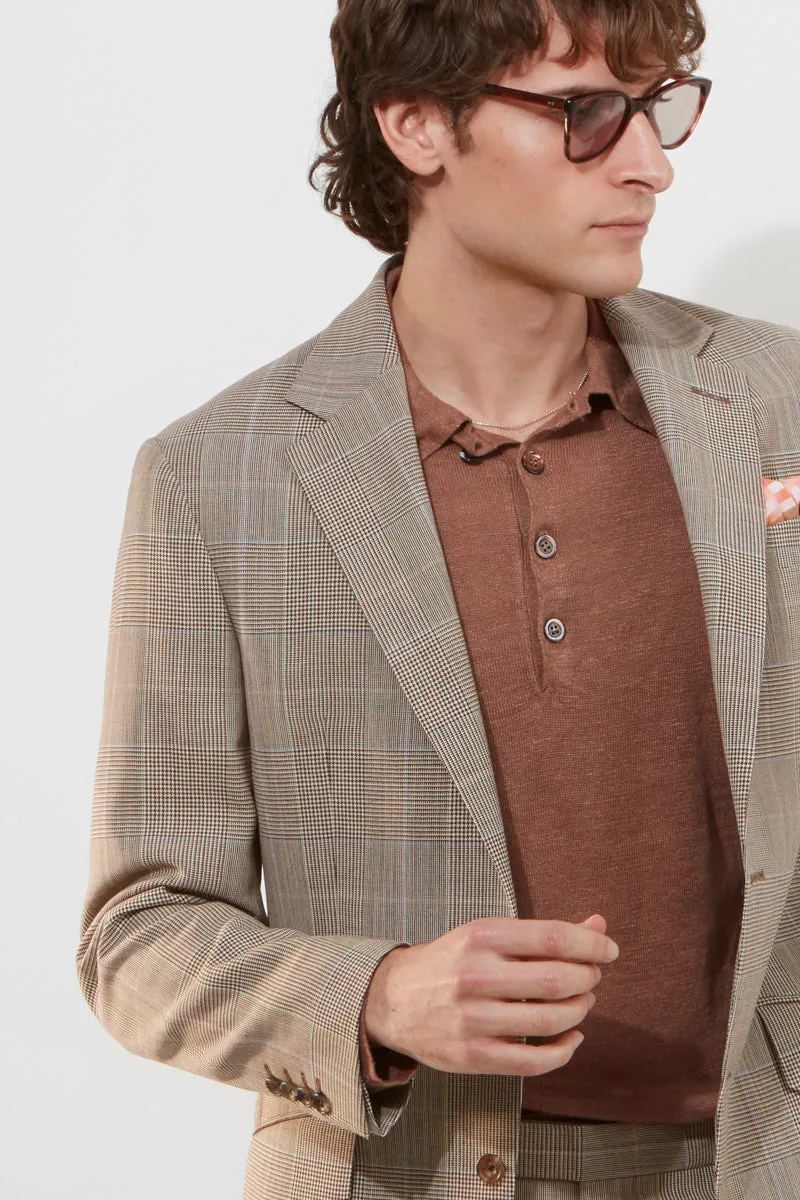 Chapman Jacket – Brown Prince Of Wales Check sold by Richard James product image thumbnail 4